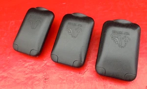 10 11 12 13 14 SUBARU LEGACY REAR CHILD SEAT ANCHOR CAP COVER SET OEM BLACK X3 - Picture 1 of 5