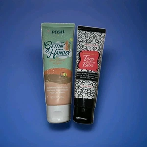 Perfectly Posh Gettin Handsy Renewing Scrub & Toes Before Bros Foot Wrap Mask - Picture 1 of 3