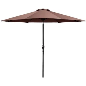 9 ft. Market Outdoor Patio Umbrella Picnic Table Umbrella with Push Button Tilt - Picture 1 of 7