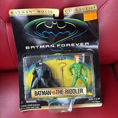 Batman VS The Riddler Action Figures, Batman Forever Movie Collection Kenner New - Image 1 of 2