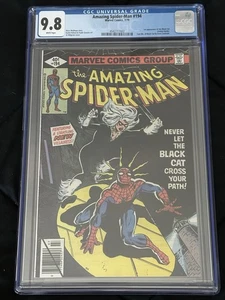 Amazing Spider-Man #194 (1979) CGC 9,8 PÁGINAS BLANCAS - 1ª llave gato negro - Imagen 1 de 3