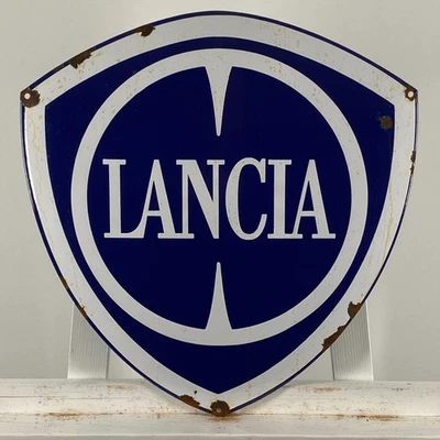 Letrero esmaltado Lancia - 45x43 cm (17,7x16,9") - Señalización única rara... - Image 1 of 4