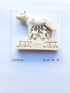 Corriere Exp.- Calamita Magnete Frigo Souvenir Roma LA LUPA Effetto Marmo fridge - Foto 1 di 1