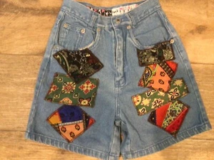 Kokomo Jeans Girls Patchwork Shorts size 10 - Picture 1 of 2