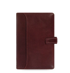 Chic Filofax Personal Size Lockwood Organiser Diary Garnet Red Leather 021697 J2 - Picture 1 of 5