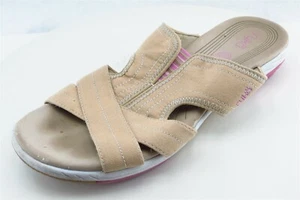 Zapatos sandalia Ryka talla 10 M marrón tela deslizable para mujer - Imagen 1 de 7