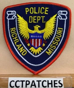 RICHLAND, MISSOURI POLICE STOCK EAGLE SHOULDER PATCH MO - Picture 1 of 2
