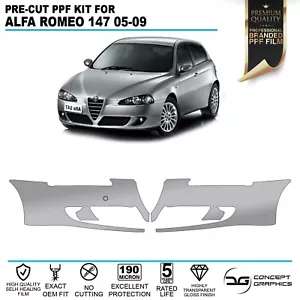 Pellicola Protettiva Vernice PPF Protezione Pietra Paraurti Anteriore per Alfa Romeo 147 05-09 - Foto 1 di 4