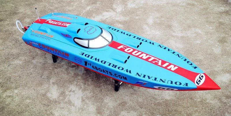 G26IP1 26CC Gasoline KIT RC Boat Hull Blue Prepainted Only for Advanced Player - Image 1 of 1