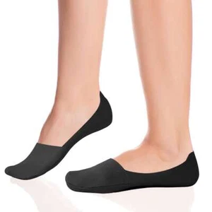 1/3/6 Pairs Womens No Show Nonslip Silicone Invisible Liner Low Cut Boat Socks - Picture 1 of 15