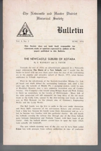 THE NEWCASTLE AND HUNTER DISTRICT HISTORICAL SOCIETY , BULLETIN ,JUNE 1976 - Picture 1 of 1