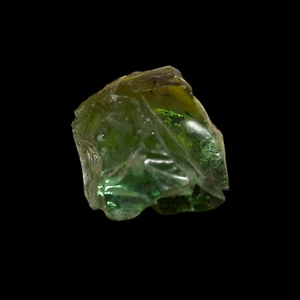 Rare Green Obsidian With Natural Flowers Raw Rough Gemstones 72 gram 15x44x50xmm - Picture 1 of 7