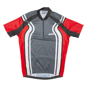 SHIMANO Cycling Shirt Mens Jersey Grey 1/4 Zip 2XL
