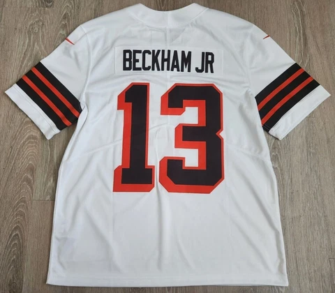 Cleveland Browns Odell Beckham Jr. Nike Vapor Limited Jersey Men's Size Large Cover