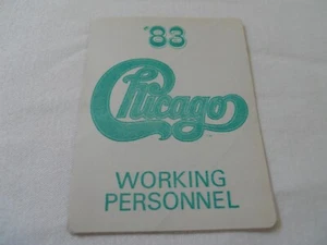 CHICAGO - satin pass working personnel - 1983 - Picture 1 of 2