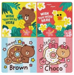 Line Friends Aloha Brown Sally DIY Diamond Painting Kit Cubic Cross Stitch Korea - Picture 1 of 18