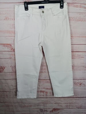 NYDJ  Crop Jeans Women's 10 Cool Embrace Jeans White  - Image 1 of 4
