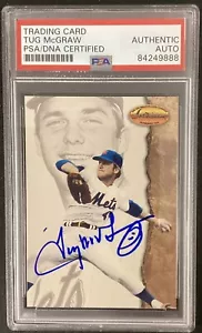 Tug McGraw Signed 1994 Ted Williams #58 Baseball Card Mets WSC Autograph PSA/DNA - Picture 1 of 3