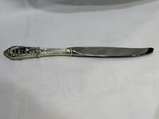 Wallace Sterling Silver Rose Point 1934 Modern Hollow Knife Sterling Handle