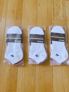 Yonex White Logo 3D Ergo Socks for Footwork Women 25cm - 28cm (9-10) Men 8 NIP - Picture 1 of 4
