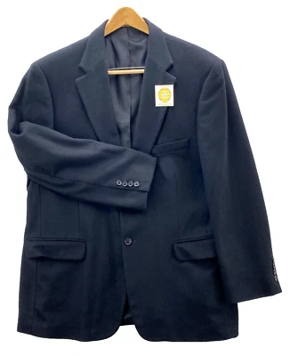 Blazer Stafford Para Hombre 44R Negro Cabello Camel De Colección Preppy Corpcore Abrigo Deportivo Foto 1 de 4