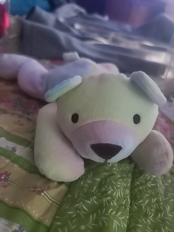 Peluche TY Beanie Babies The Pillow Pals Collection Sherbet Bear 14" Tie Dye Foto 1 de 1