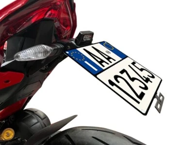 LV RACING Portatarga MOTO DUCATI Panigale V4 /V2/street fighter v4 +Luce targa+connettore