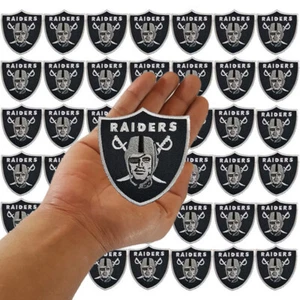 Wholesale Las Vegas Raiders Football Size 2.9"x3.0" Iron on Embroidered Patch - Picture 1 of 12