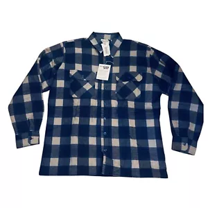 VTG Sears Men's Store Plaid Flannel Quilted Lining Jacket, Men's L Tall, New - Picture 1 of 6