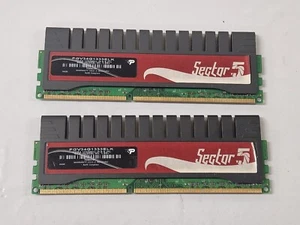 2x 2 GB DDR3-RAM 240-pin PC3-10600U non-ECC Patriot PGV34G1333ELK Sector5 1,65V - Picture 1 of 6