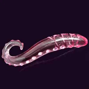 Rosa Glas Dildo Bondage Perlen Anal Butt Plug G-Punkt Stimulation Sexspielzeug - Bild 1 von 20
