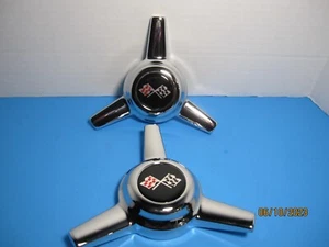 ONLY 2 THREADDED SPINNERS KNOCK OFF 3 BAR W/ BLACK FLAGS - Picture 1 of 2