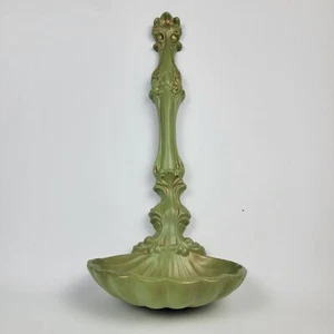 Arnel's Ceramic Ladle Spoon Wall Hanging Decor Sconce Light Gold Green Shell  - Picture 1 of 13