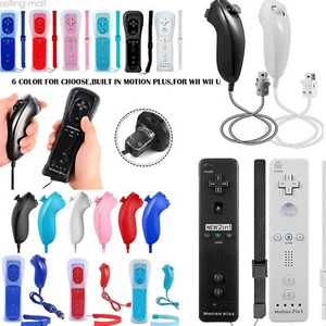 Motion Plus Wii Remote Controller or Nunchuck for Nintendo Wii Wii U Console - Picture 1 of 255