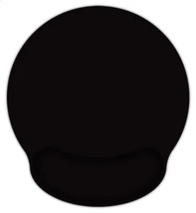 MousePad w. Wrist Rest Support & Non-Slip Base, Durable Ergonomic Gaming - Black - Picture 1 of 4