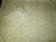 POTTERY BARN SAMMY TILE queen duvet cover w/ standard sham.  Wheat/praline color