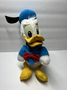 Pico de cuero de juguete de peluche de 10" vintage Donald Duck Disneyland - Imagen 1 de 6