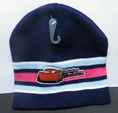 Disney Pixar Cars Lightning McQueen Toddler Beanie Winter Hat Cap  - Image 1 of 3