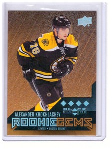Alexander Khokhlachev 2014-15 Black Diamond ROOKE GEMS Orange Parallel Card #238