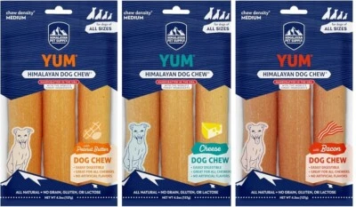 Himalayan Dog Chew YUM in 3 Flavors (3 Bags Total, 4.5 Oz Each) - Image 1 of 4