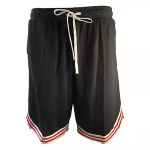 Mens shorts Sport athletic mesh pockets Medium Large XL NEW black inseam 10 - Picture 1 of 4