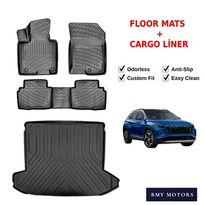 Floor Mats + Cargo Trunk Liner for Hyundai Tucson USA 2022-2025 Waterproof SET - Bild 1 von 12