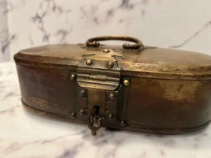 Kerala Brass Betel Box (Vettile Chellam) - Picture 1 of 5