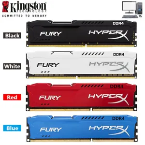 HyperX FURY DDR4 4GB 8GB 16GB 3200 2400 2666 2133 Desktop RAM Memory DIMM 288PIN - Picture 1 of 15