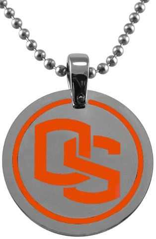 OREGON STATE BEAVERS OSU * Stainless Steel Round Pendant w/School Logo  NCAA New Cover