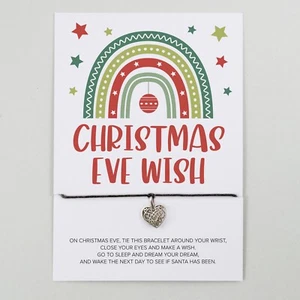 Christmas Eve Wish Bracelet | Stocking Filler | Xmas Eve Box Gift | Secret Santa - Picture 1 of 12