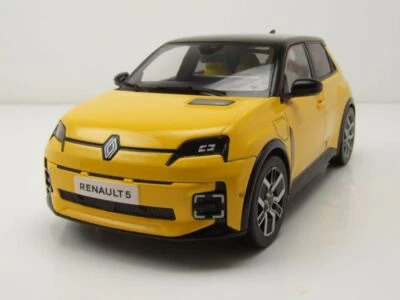 Renault 5 E-Tech 100% Elettrico 2024 Giallo Nero Modellino 1:18 Norev - Immagine 1 di 4