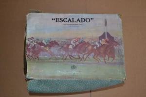 Vintage Escalado by Chad Valley c1940s. Horses & Jockeys All Complete, Boxed - Picture 1 of 14