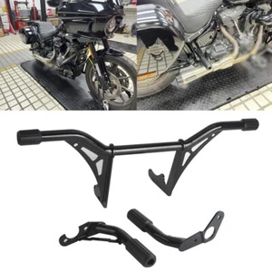 Protector de motor delantero barra de choque alforja trasera marco protector deslizante para Softail FXBBS - Imagen 1 de 8