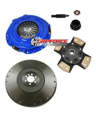 KIT EMBRAGUE FX 4-PUCK + VOLANTE para 99-00 CHEVY GMC SILVERADO SIERRA 1500 4.3L Foto 1 de 4